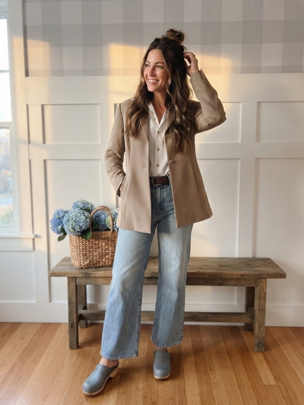 Caslon Taupe Single-Breasted Blazer 10